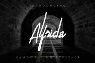 Alfrida Font: A Modern Handwritten Typeface for Polished Branding
