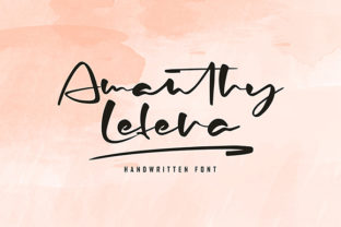 Amanthy Lefera Font: A Handwritten Typeface for Creative Crafters