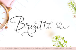 Brigitta: A Handwritten Typeface for Editorial Elegance