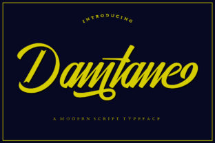 Damtane: A Modern Script Font for Campaign Impact