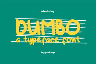 Dumbo Font: A Handwritten Typeface with Digital Charm