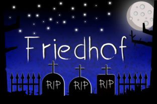 Friedhof Font Review: A Spooky Handwritten Typeface for Creative Projects