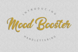 Mood Booster Font: A Stylish Typeface for Handmade Creations