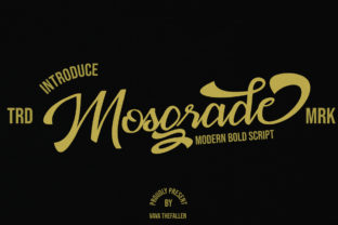 Mosgrade Font: A Modern Handwritten Script for Polished Branding