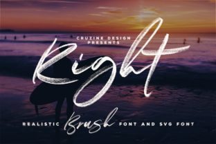 Right Typeface: A Modern Bold Script for Branding Projects