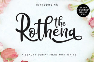 Rothena: A Handwritten Font for Editorial Elegance