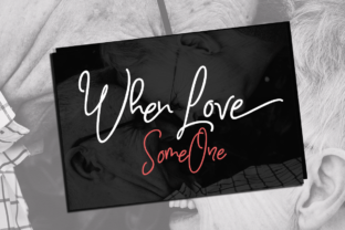 When Love Font: A Handwritten Typeface for Editorial Design